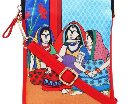 Sabhyata Three Lady - Mobile Sling Bag For Cheap