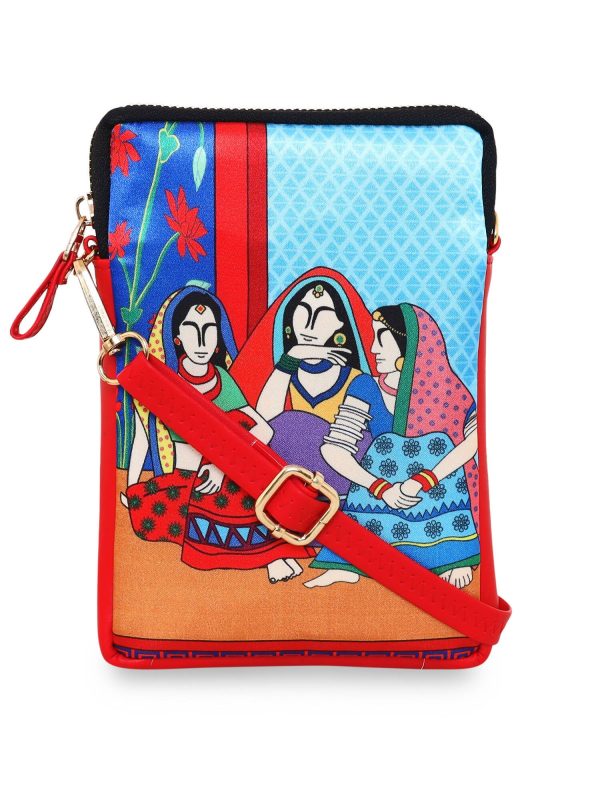 Sabhyata Three Lady - Mobile Sling Bag For Cheap