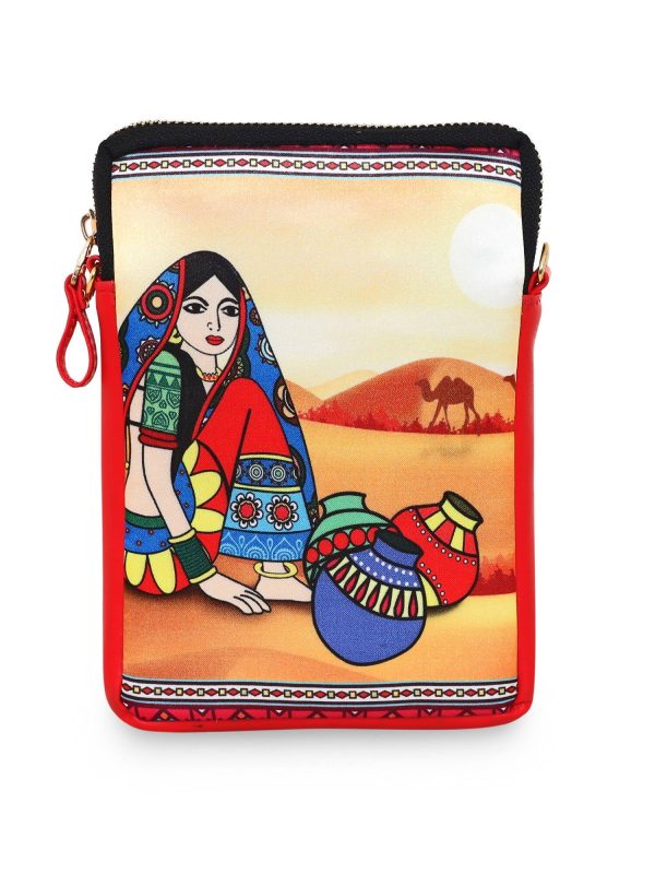 Sabhyata Pot Lady - Mobile Sling Bag For Discount