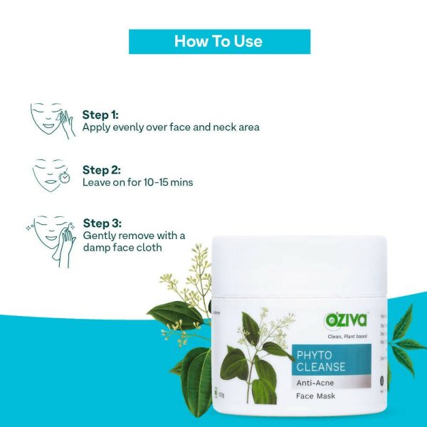 OZiva Phyto Cleanse Anti-Acne Face Mask For Discount