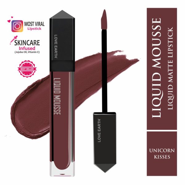 Love Earth Liquid Mousse Lipstick - Unicorn Kisses For Cheap