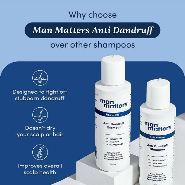 Man Matters 1% Ketoconazole Anti-Dandruff Shampoo, Reduces Itching & Dandruff Sale