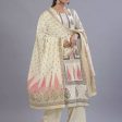 Juniper Women Yellow Rayon Printed Kurta, Pants and Dupatta Set Online Hot Sale