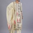 Juniper Women Yellow Rayon Printed Kurta, Pants and Dupatta Set Online Hot Sale