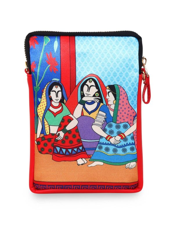 Sabhyata Three Lady - Mobile Sling Bag For Cheap