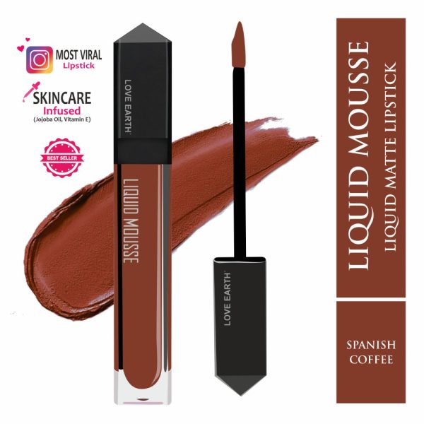 Love Earth Liquid Mousse Lipstick - Spanish Coffee Cheap