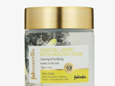 Fabessentials Charcoal Lemon Witch Hazel Face Scrub Hot on Sale