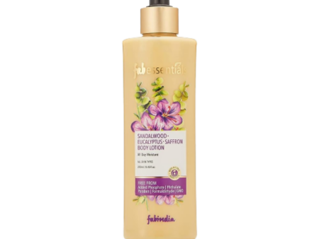 Fabessentials Sandalwood Eucalyptus Saffron Body Lotion Supply