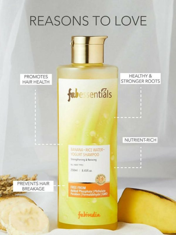 Fabessentials Banana Rice Water Yogurt Shampoo For Cheap