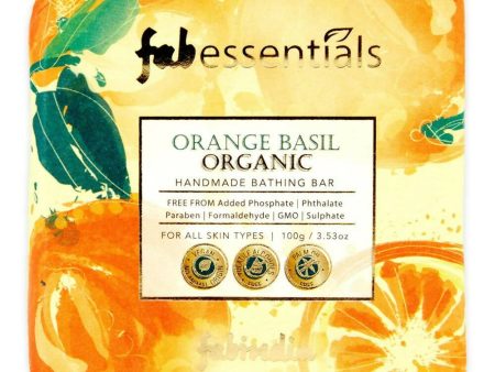 Fabessentials Orange Basil Organic Handmade Bathing Bar For Cheap