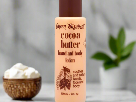 Queen Elisabeth Cocoa Butter Hand and Body Lotion 14 oz Online Sale